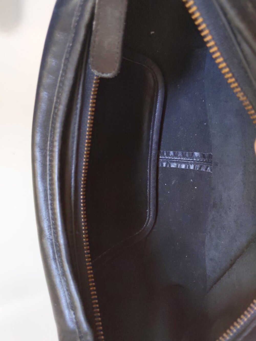Coach Leather Swinger Style Shoulder Bag 4040 Black *broken* - Picture 10 of 13